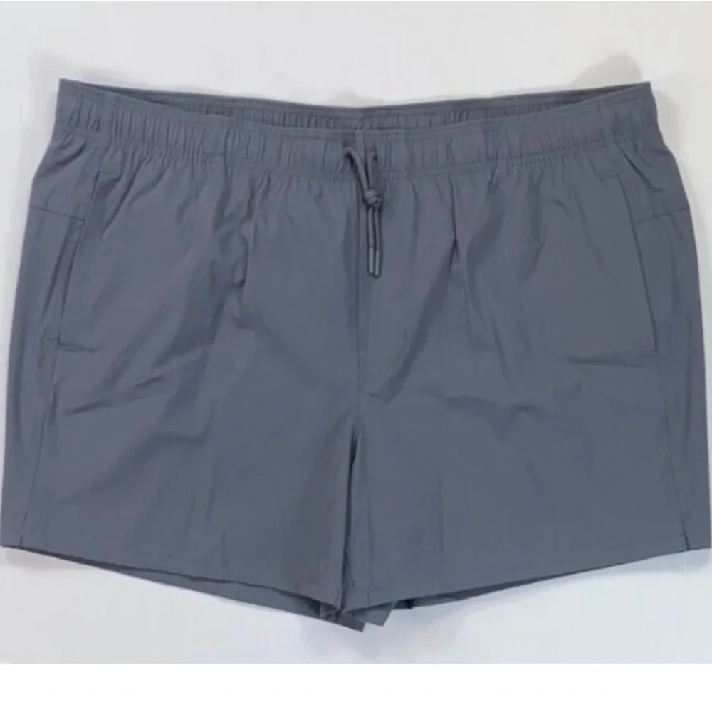 NWT‎ VRST Men's Athletic Shorts in Gray drawstring zip pocket lined 2X new